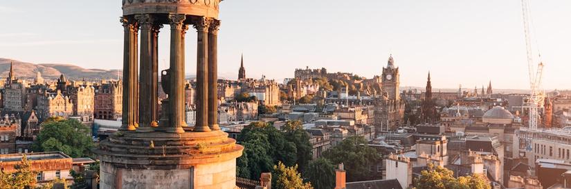 Cityscape of Edinburgh UK