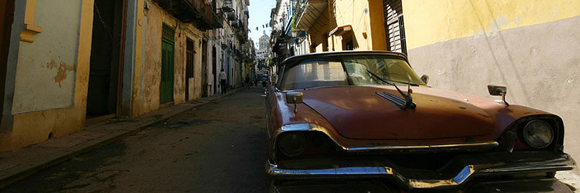 Car Parked on Street in Havana