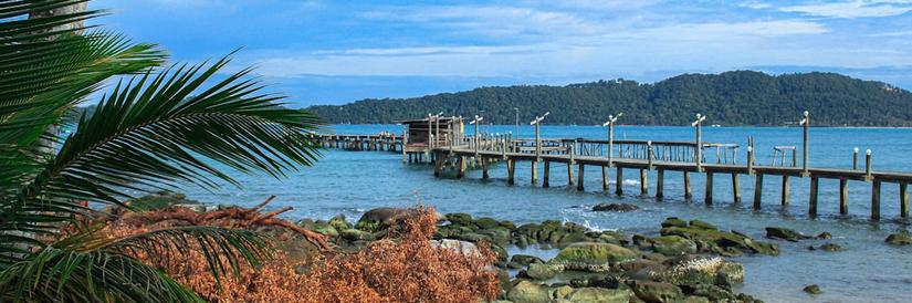 Landscape shot of Koh Rong Island
