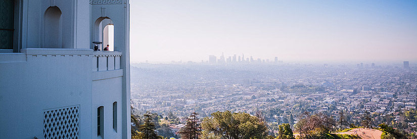 Los Angeles skyline and cityscape from Griffith Observatory