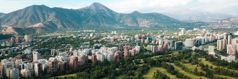 Valley view of Santiago, Chile